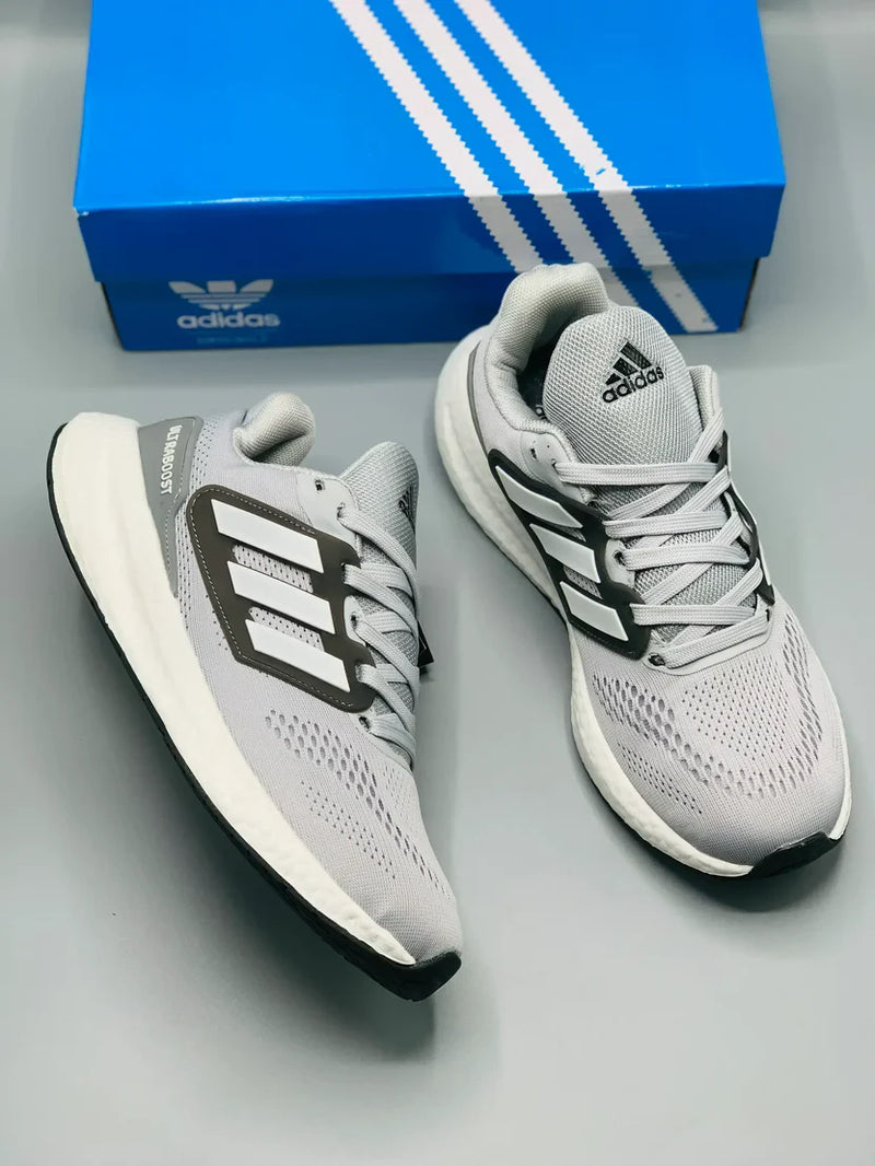 ADIDAS - Ultra boost+ Lightweight Gray Shoes – alt view