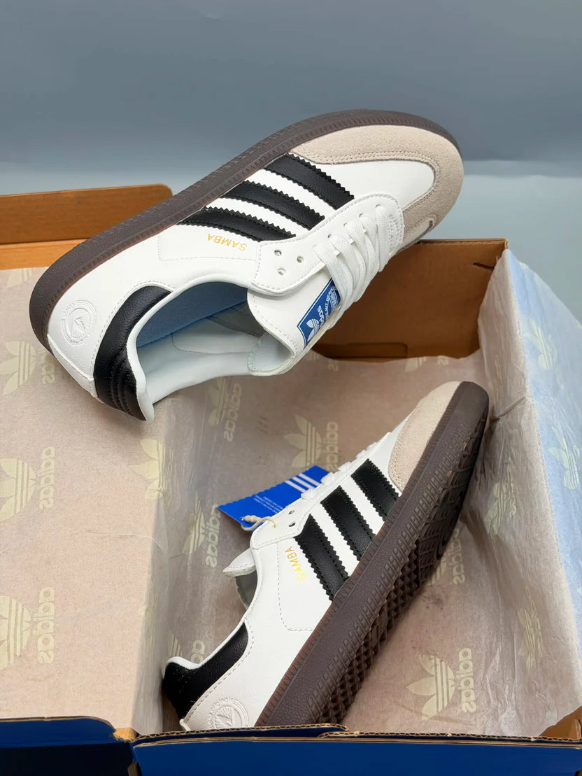 ADIDAS - Samba OG Black & Beige Striped For Men & Women